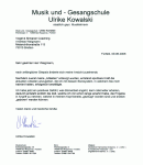 Musik und - Gesangschule, Ulrike Kowalski