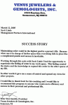Venus Jewelers & Gemologists Inc., Stavrianidis, Peter